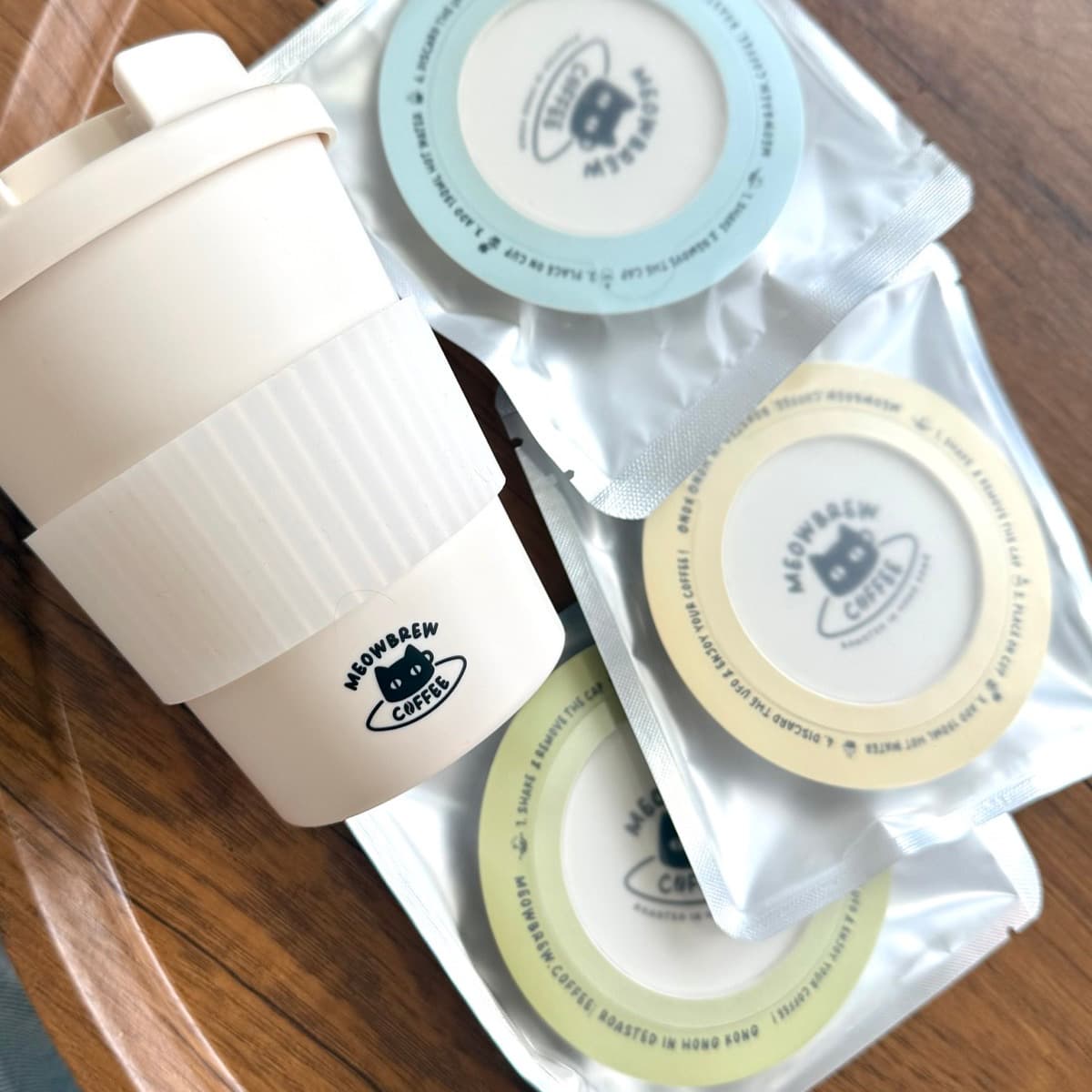 MeowBui 環保咖啡隨行杯 2.0 · 奶油色 · 隨行杯 + 1 包掛耳 圖片 5