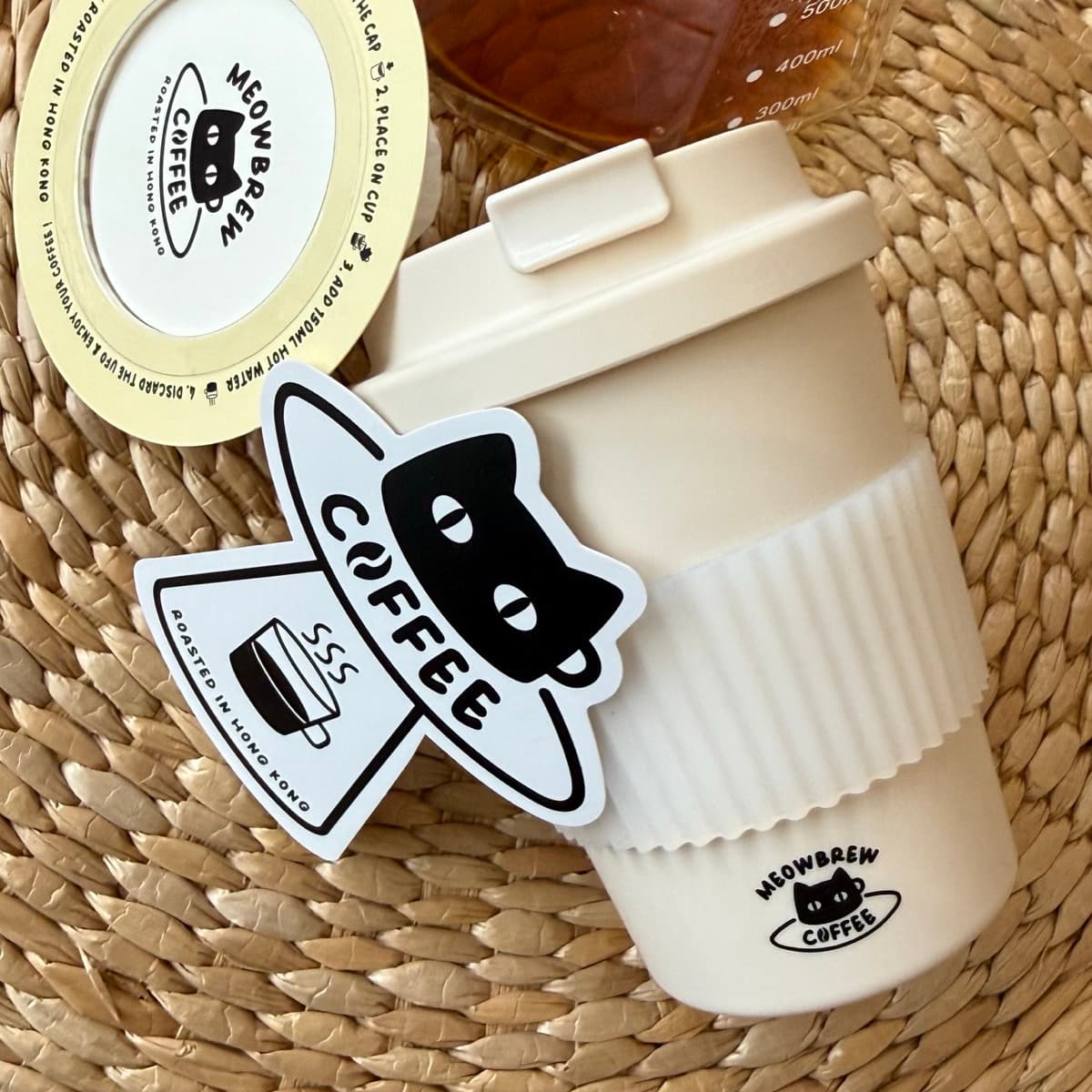 MeowBui 環保咖啡隨行杯 2.0 · 奶油色 · 隨行杯 + 1 包掛耳 圖片 4