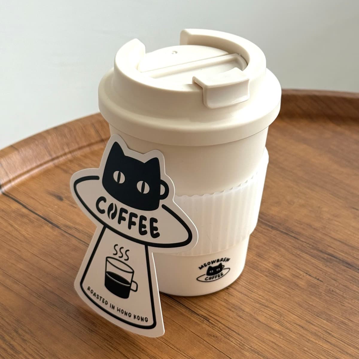 MeowBui 環保咖啡隨行杯 2.0 · 奶油色 · 隨行杯 + 1 包掛耳 圖片 1